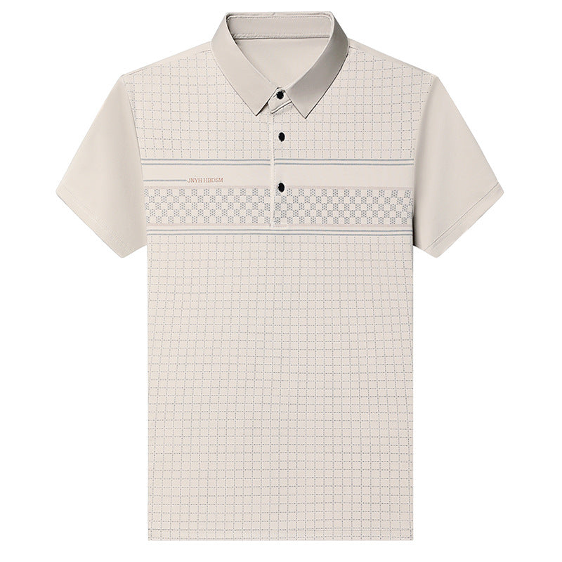 Herren Poloshirt Atmungsaktiv Piqué Kontraststreifen Modern