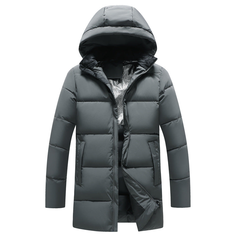 Warme Wintersteppjacke mit Kapuze Outdoor