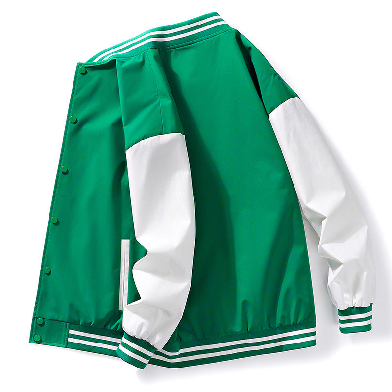 Herren Collegejacke Lässig Farbblock Modern