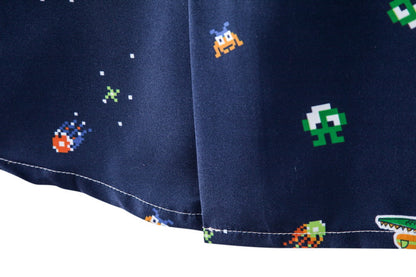 Herren Kurzarmhemd Retro Berlin Motiv