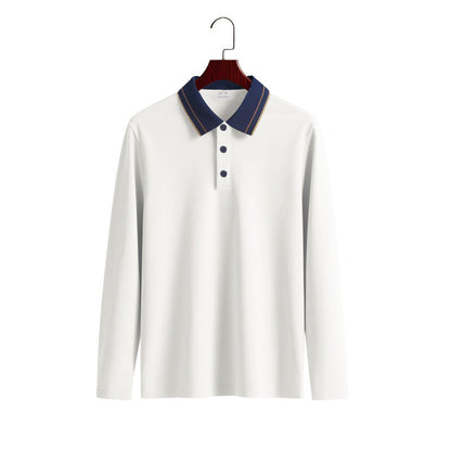 Stylisches Herren Poloshirt Langarm Modern