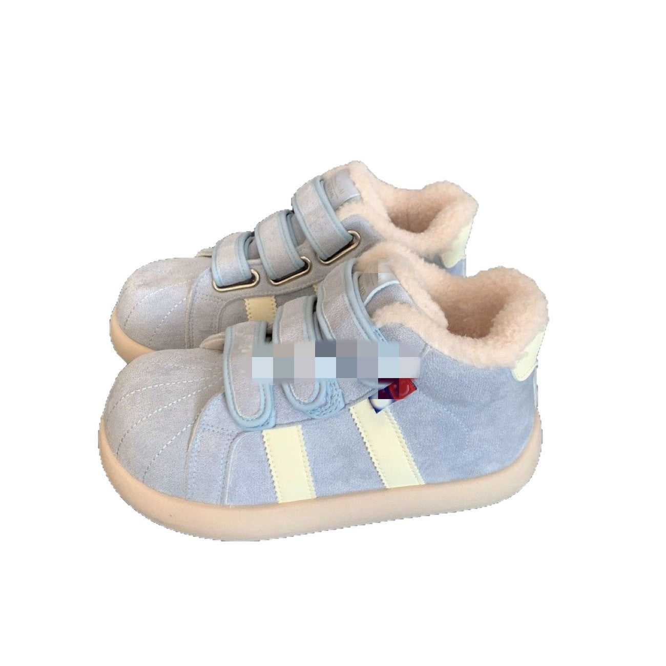 Damen Sneaker Warmfutter Klettverschluss Winter Schuhe