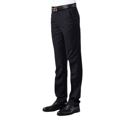 Herren Anzughose Slim Fit Business Schwarz