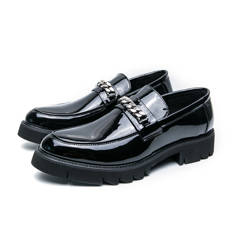 Damen Mokassins Elegant Stilvolle Schuhe mit Ketten-Detail