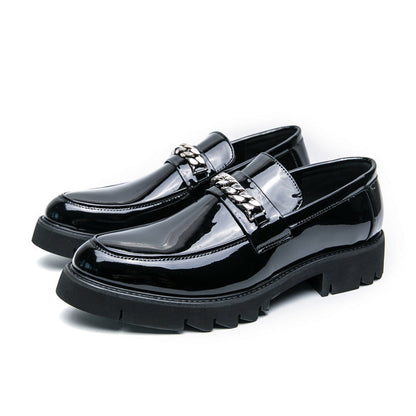 Damen Mokassins Elegant Stilvolle Schuhe mit Ketten-Detail