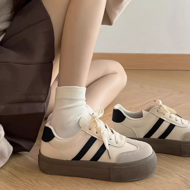 Damen Sneaker PlattformSchuhe Sportlich Rutschfest