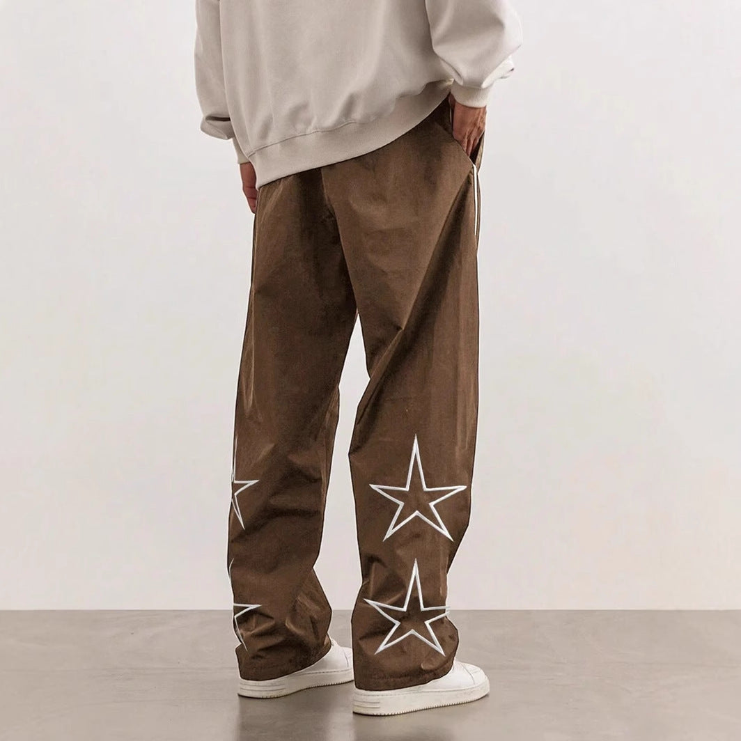 Herren Sport Hose Freizeit mit Seitennaht Aplikationen
