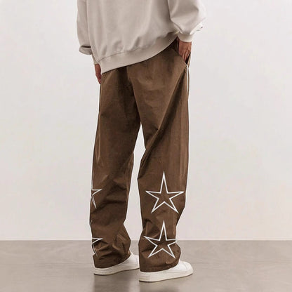 Herren Sport Hose Freizeit mit Seitennaht Aplikationen