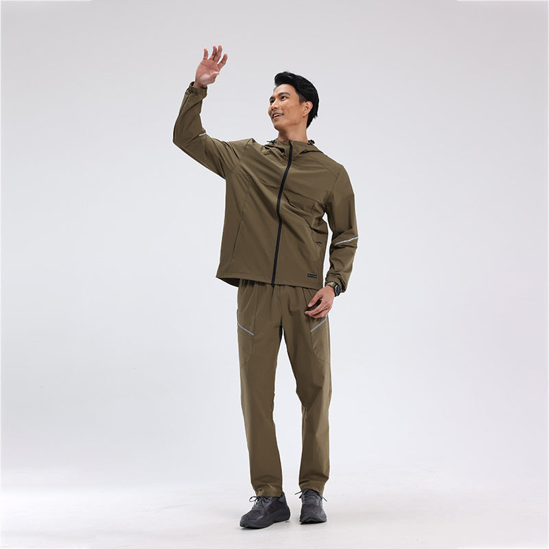 Herren Outdoor-Jacke Wasserdicht Mit Hose Funktionell