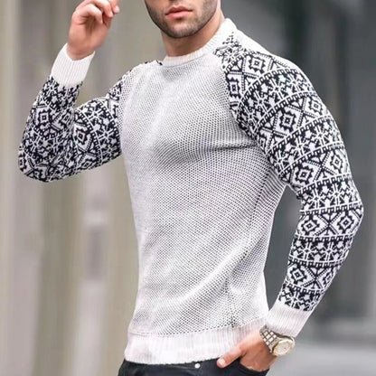 Herren Pullover Strick Grafikmuster Modern Berlin