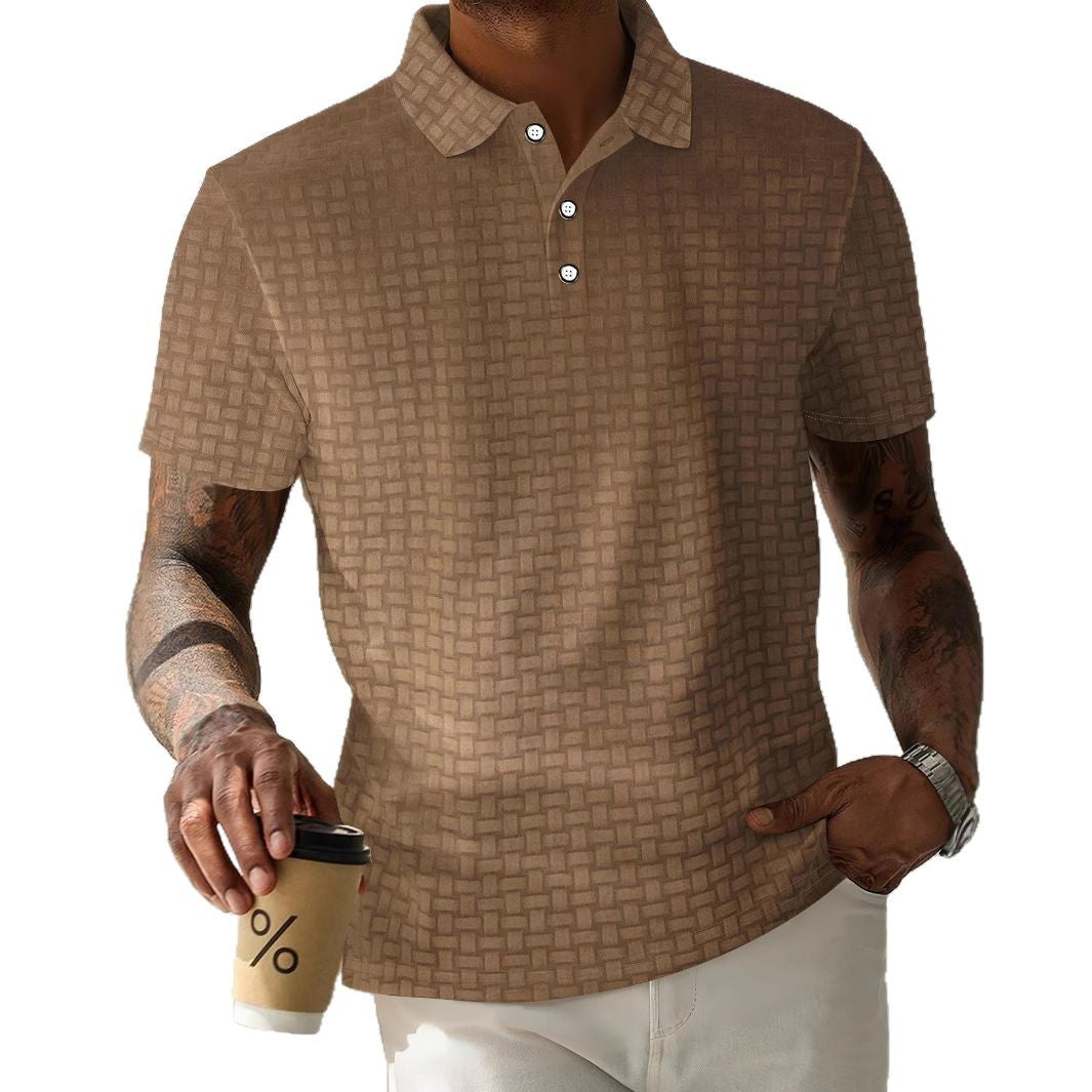 Herren Poloshirt Modern Strukturiert Elegantes Design