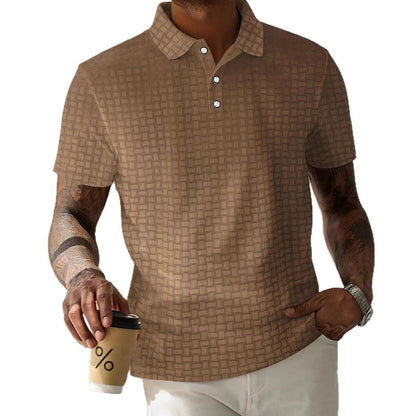 Herren Poloshirt Modern Strukturiert Elegantes Design