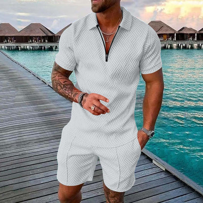 Herren Overall Kurzarm Modern Reißverschluss Berlin Stil