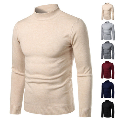 Herren Rollkragenpullover Warm Fein Strick Made
