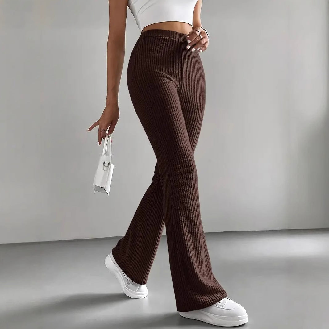 Damen Stretchhose Bequem Weit Geschnitten Hochwertig