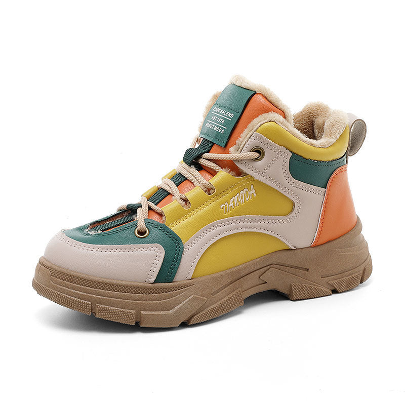 Damen Sneaker High-Top Warm kuschelig Innenfutter Winter