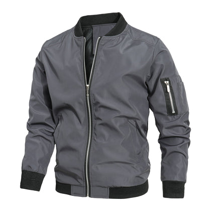 Herren Bomberjacke Leicht Modern Slim Fit