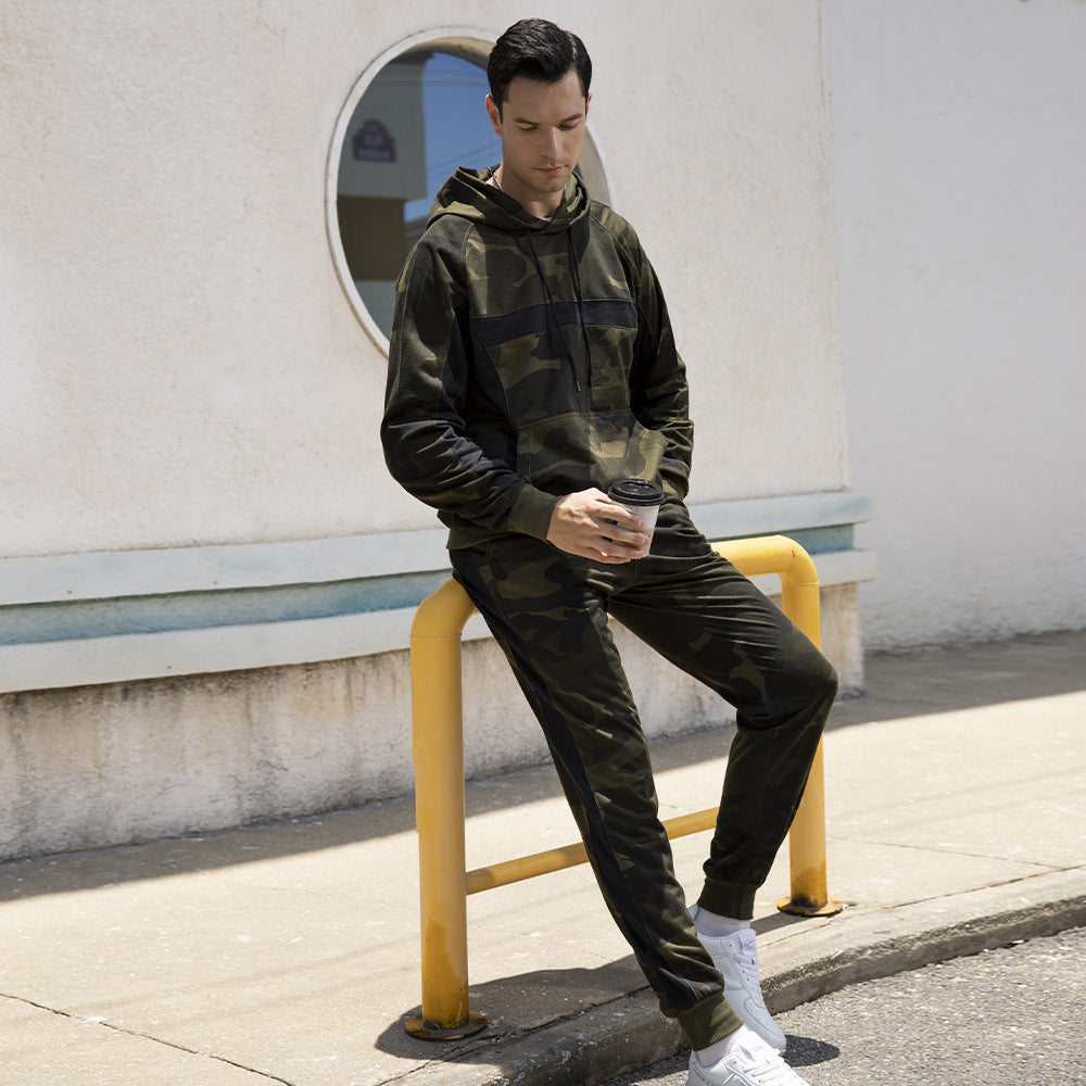 Militär Camouflage Hoodie Jogginghose Set Herren