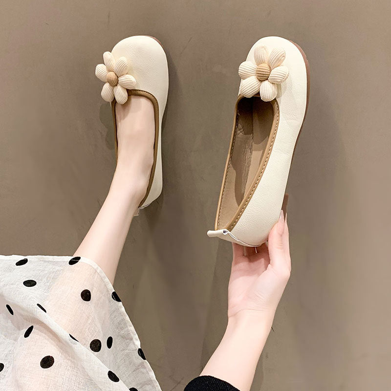 Damen Ballerinas Modisch Floral Flexibel