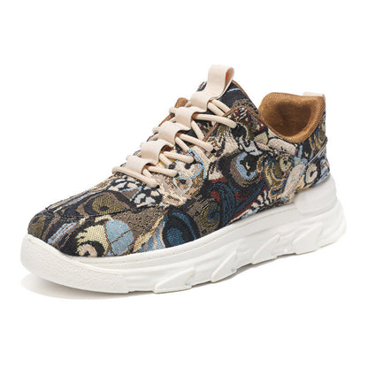 Damen Sneaker Sportlich Bunt Laufsohle Rutschfest