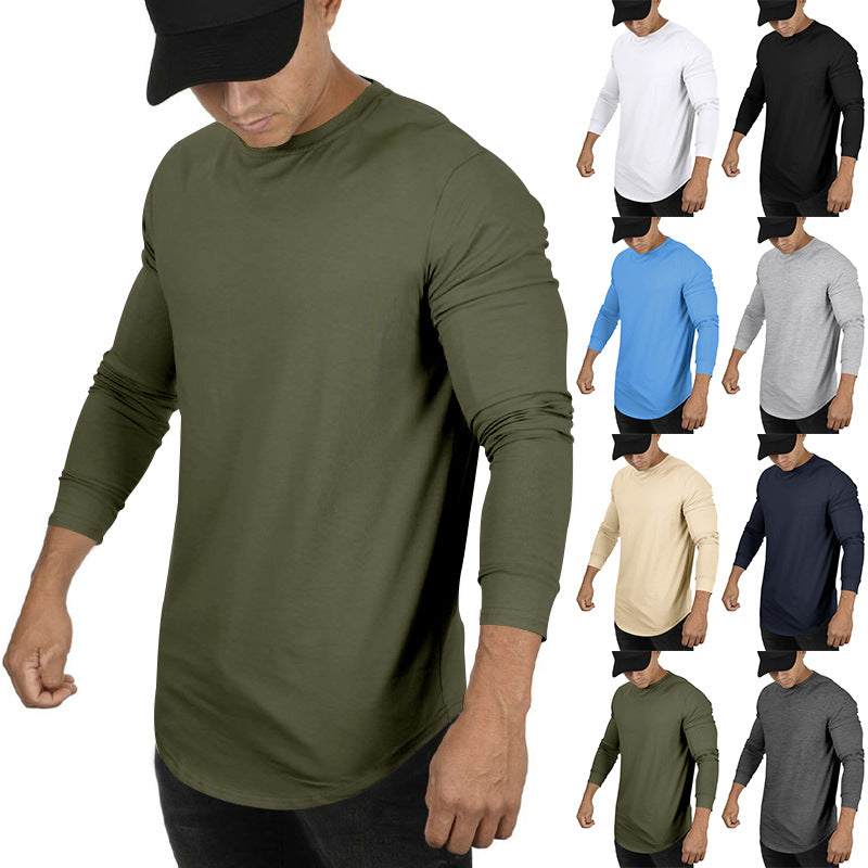 Lässiges Herren T-Shirt Langarm Modern Berlin Style