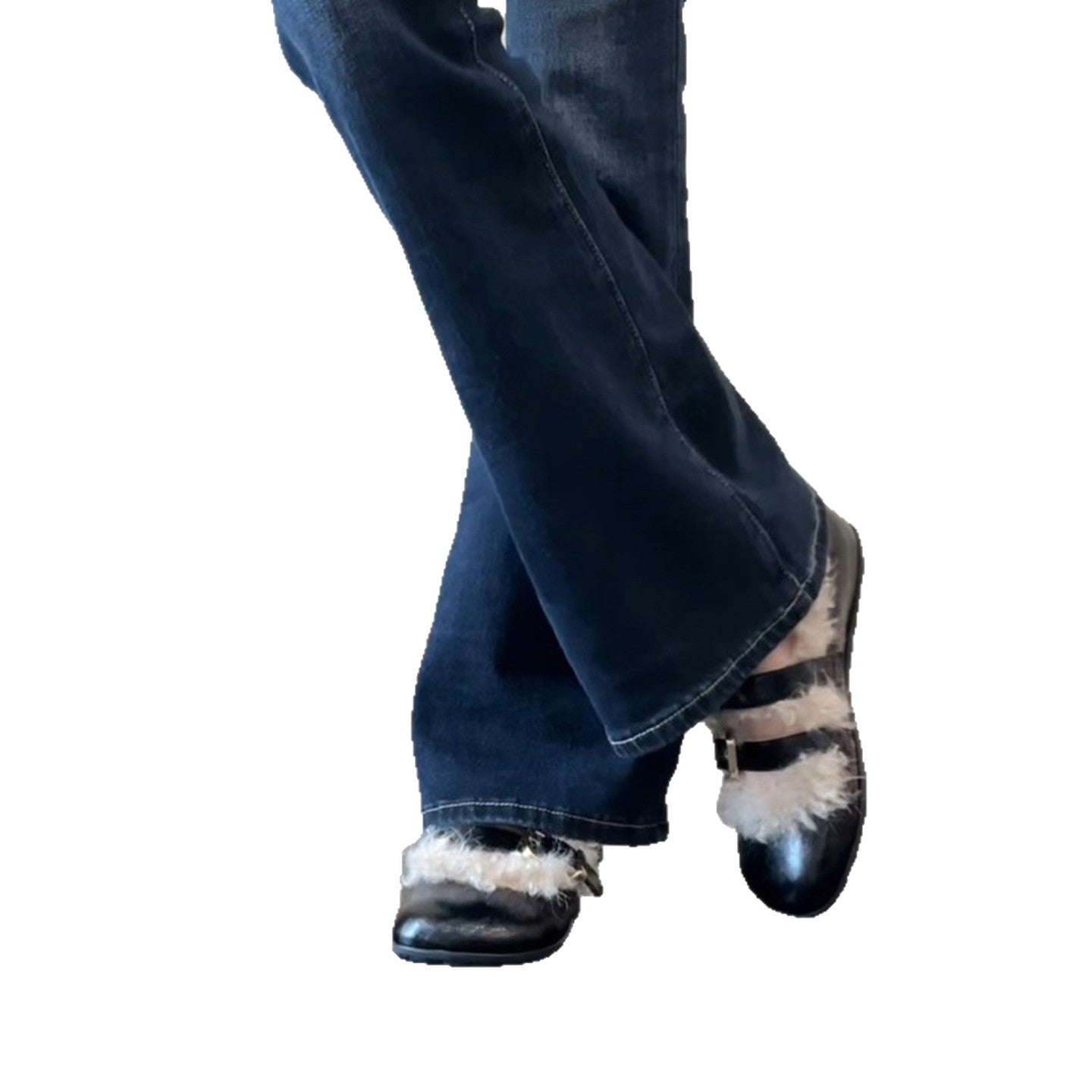Damen Clogs Bequem Kuschelig mit verstellbaren Riemen
