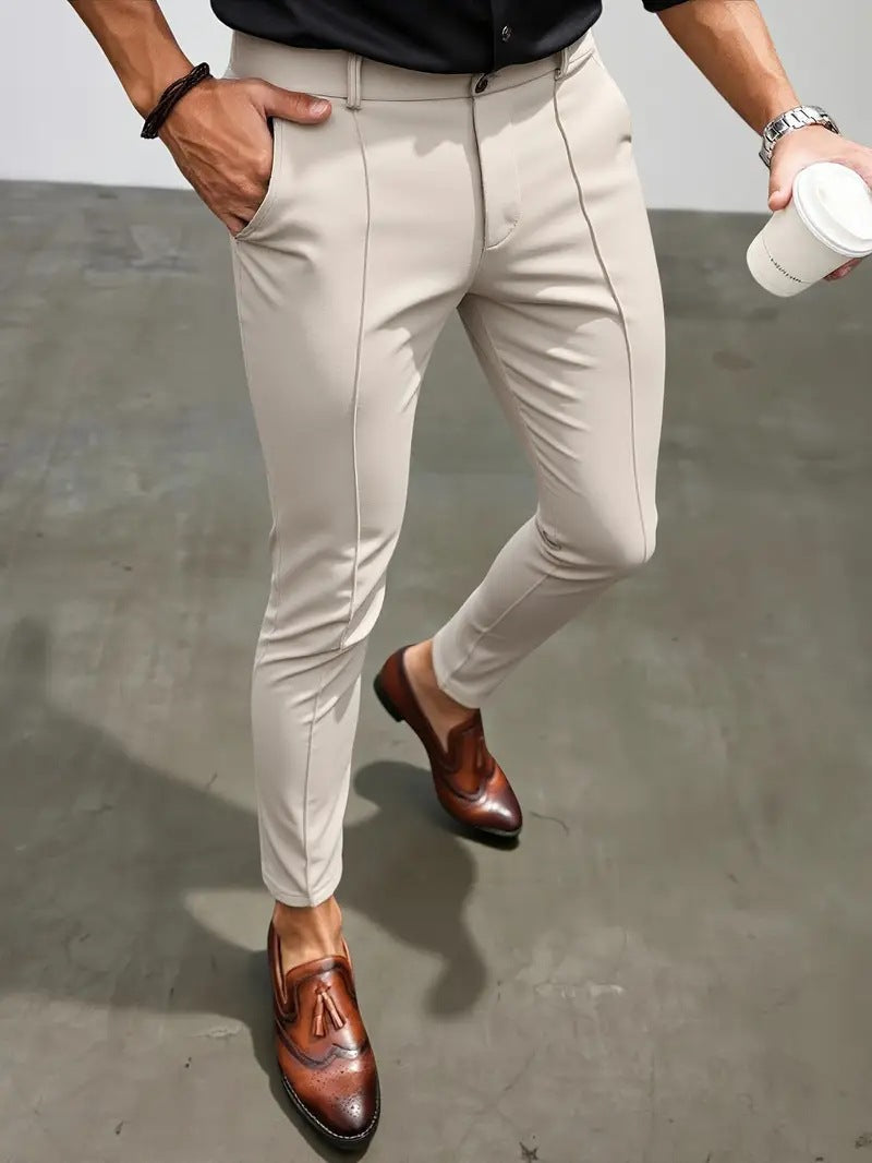 Herren Anzughose Slim Fit Modern Schnitt
