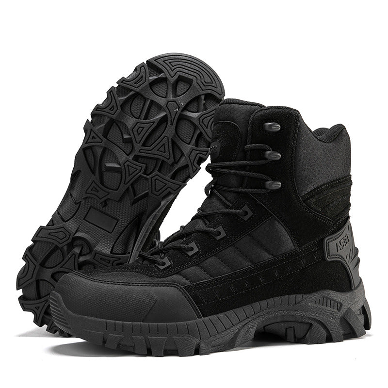 Herren Outdoor-Stiefel Wasserdicht mit Knöchelschutz und rutschfester Sohle