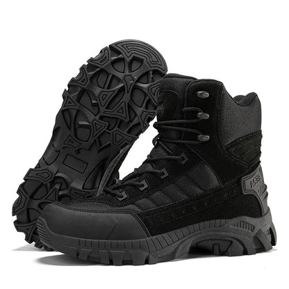 Herren Outdoor-Stiefel Wasserdicht mit Knöchelschutz und rutschfester Sohle