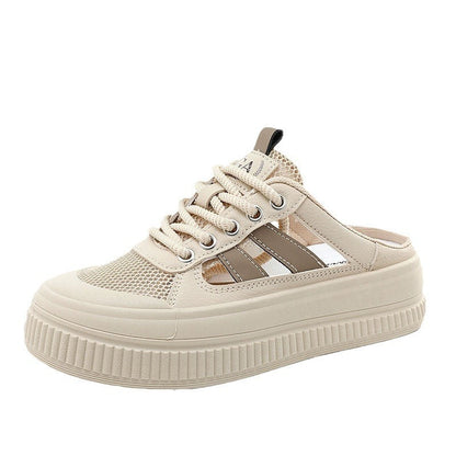 Damen Sneaker Atmungsaktiv Leicht Mesh Obermaterial Sportlich