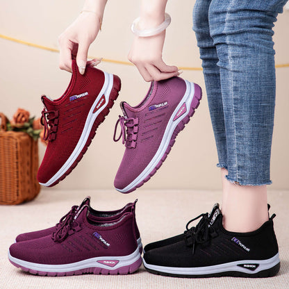 Damen Sneaker Sportlich Bequem Kuschelig