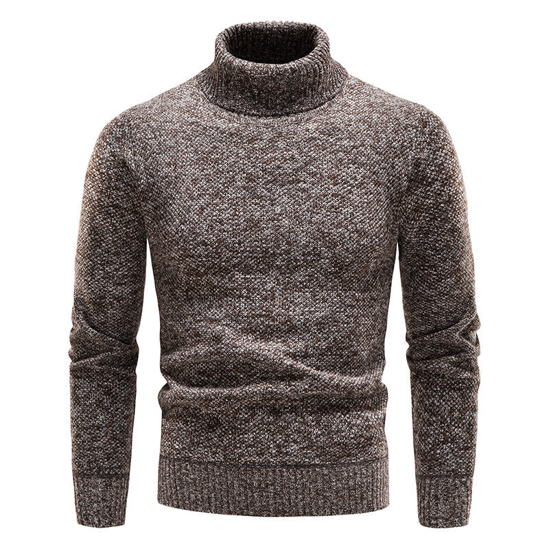 Herren Rollkragenpullover Weich Strickpullover Elegannt