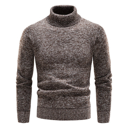 Herren Rollkragenpullover Weich Strickpullover Elegannt