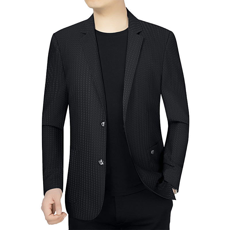 Herren Blazer Slim Fit Strukturiert Modern