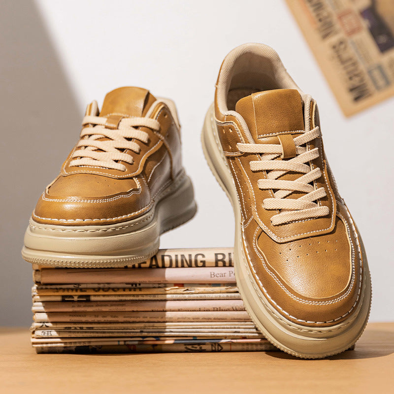 Damen Sneaker Hochwertig Leder Weich Laufsohle Damen Schuhe - BerlinGlamour