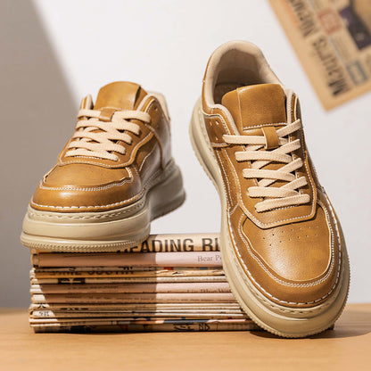 Damen Sneaker Hochwertig Leder Weich Laufsohle Damen Schuhe - BerlinGlamour