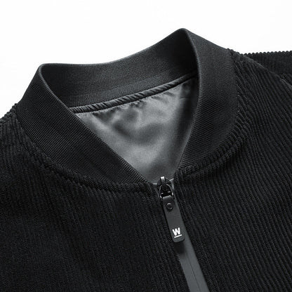 Herren Bomberjacke Streifen Cord Modern Berlin Style