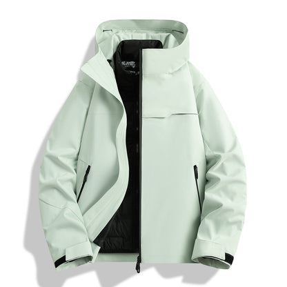 Herren Outdoor-Jacke wasserfest mit Kapuze Isolierung