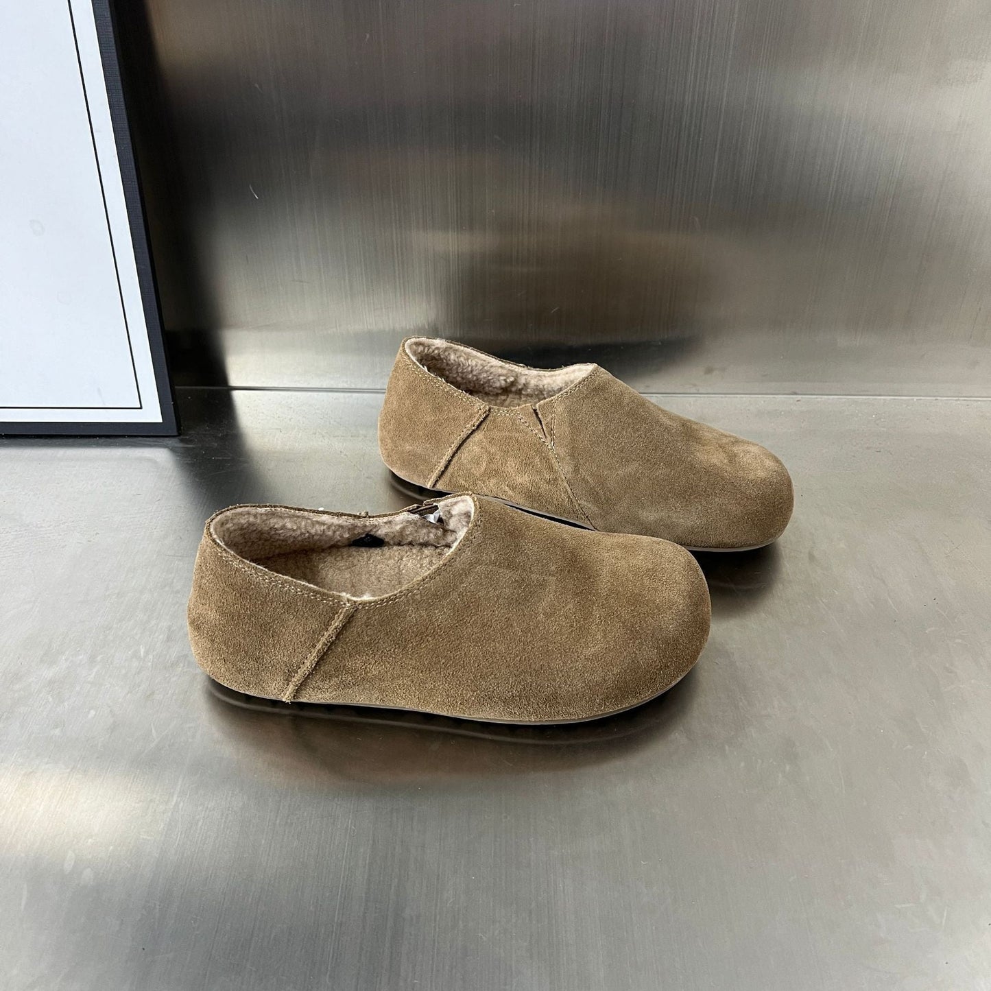 Weiche Hausschuhe Damen Wildleder Kuschelig Warm