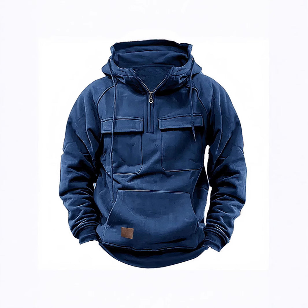Herren Kapuzenpullover Sportlich mit Taschen Utility Style