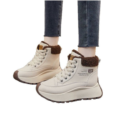 Damen Winterstiefel Modisch Warm Braun