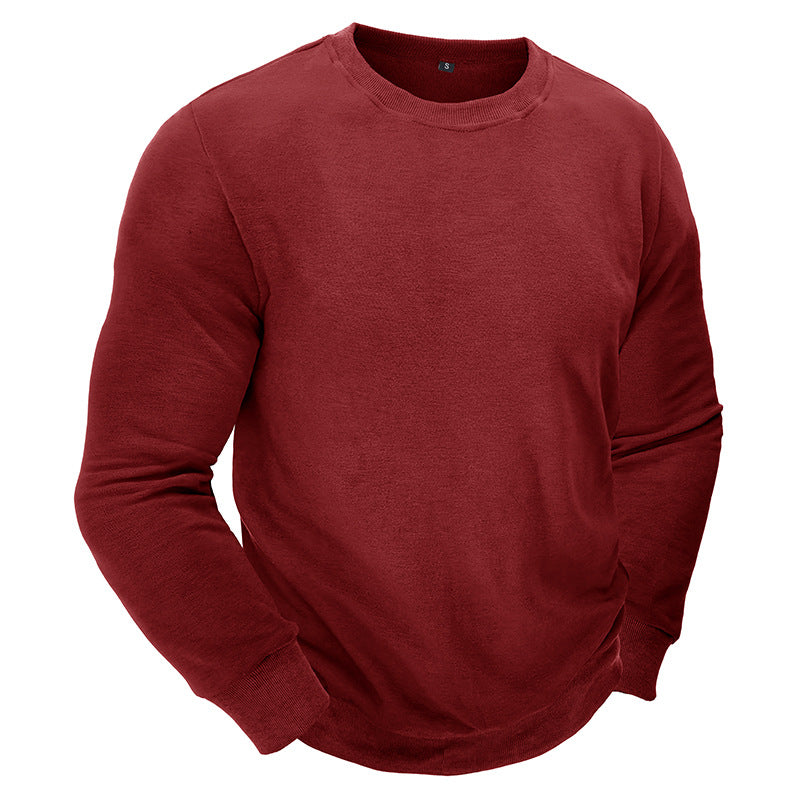Bequemes Herren Sweatshirt Rundhals Grau Casual