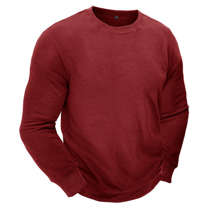 Bequemes Herren Sweatshirt Rundhals Grau Casual