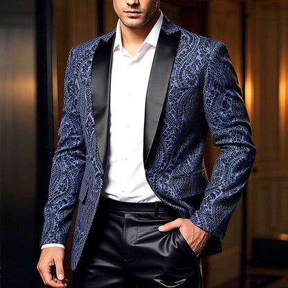 Herren Blazer Paisley Muster Elegant Modern - BerlinGlamour