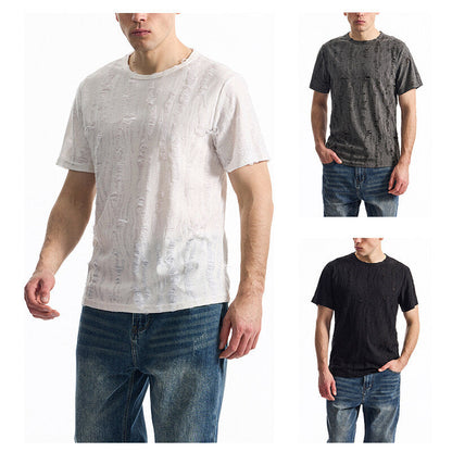 Herren T-Shirt Vintage Look Modern Strukturdesign Berlin
