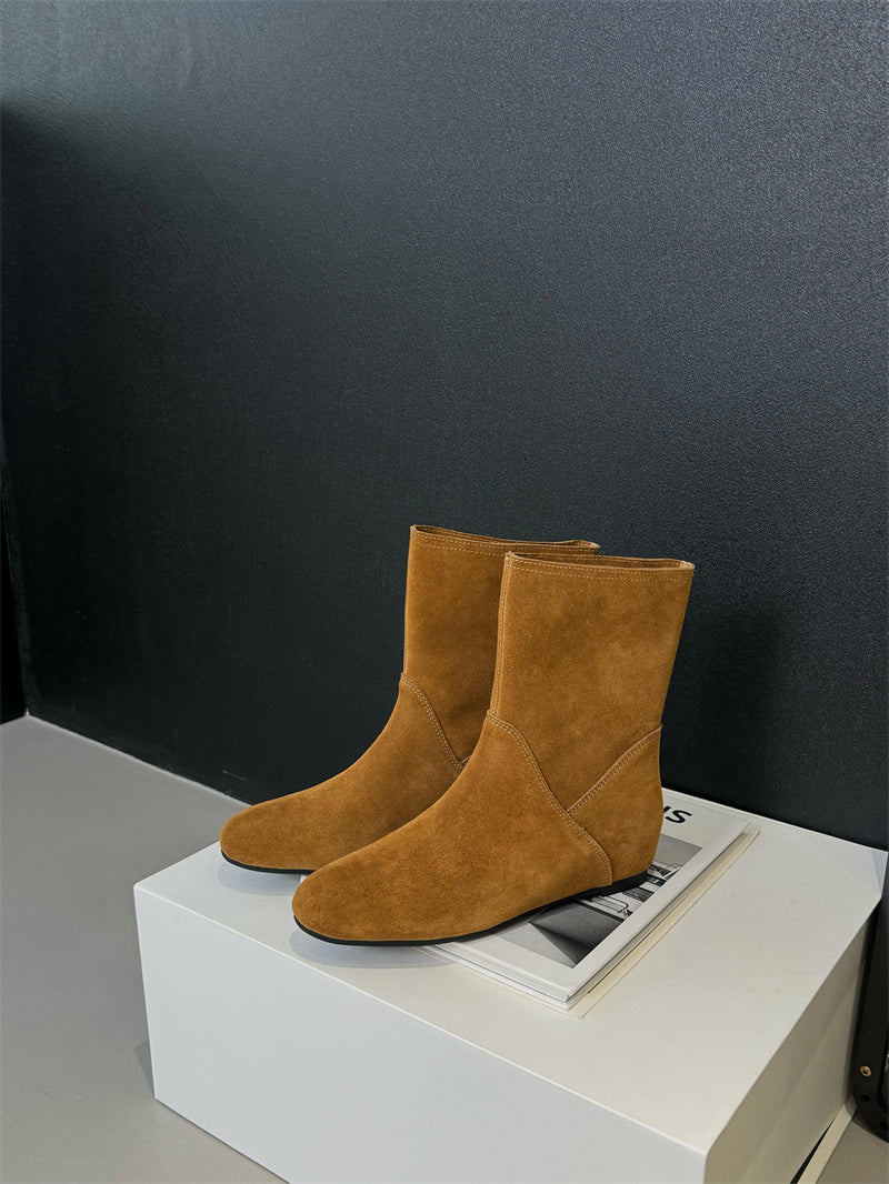 Damenschuhe Stiefeletten Weichleder Elegante Mit Schnürsenkel
