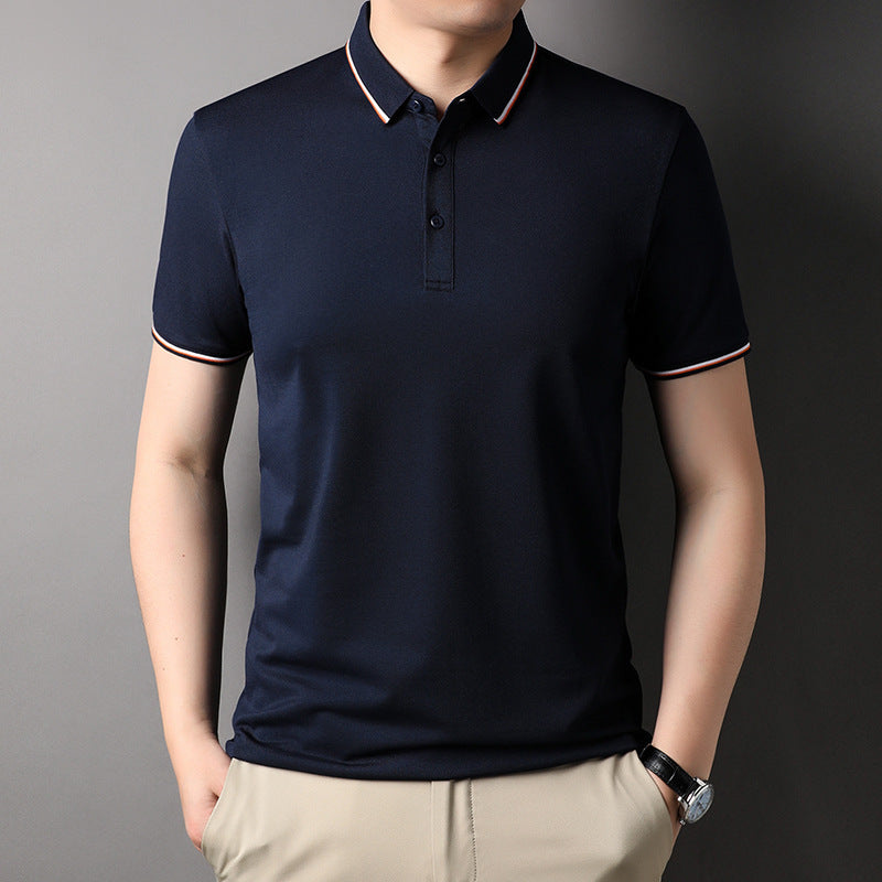 Herren Poloshirt Atmungsaktiv Modern Kontrastakzente