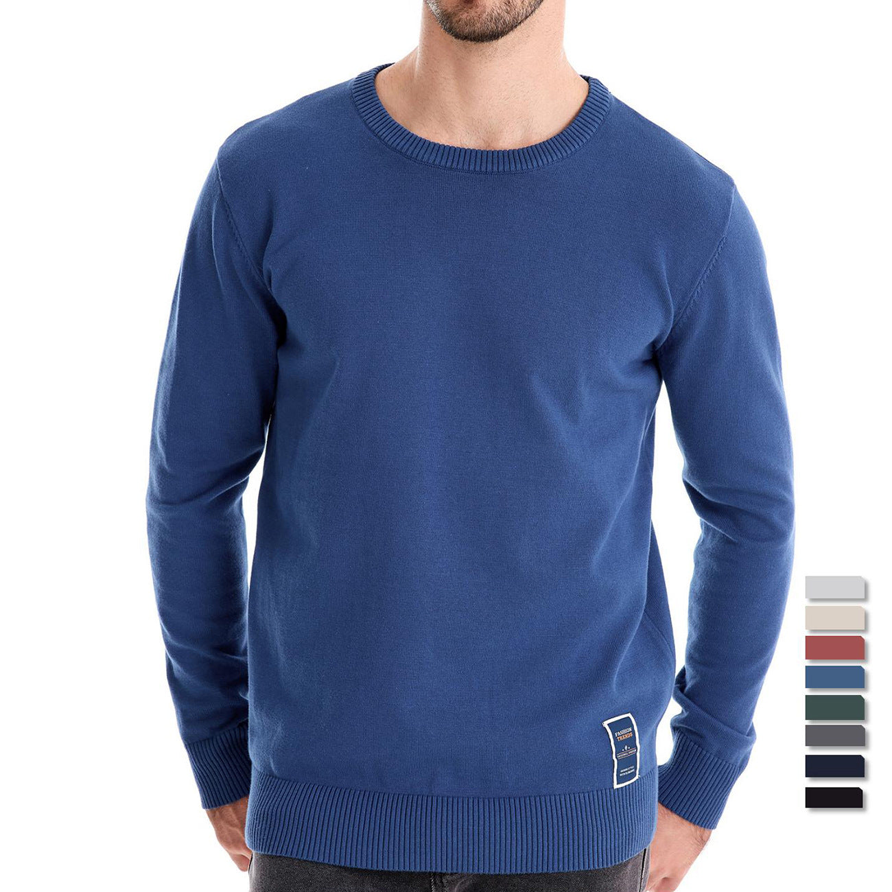 Herren Strickpullover Baumwolle Bequem Passform Modern