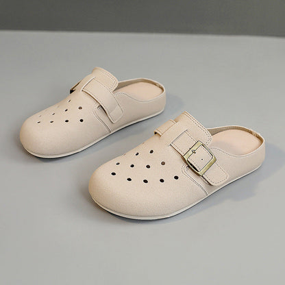 Damen Clogs Bequem atmungsaktiv mit Riemen