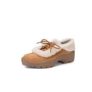 Damen Clogs Weich Flauschig Schnürsystem Komfort
